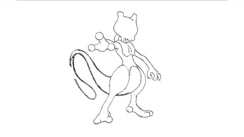 神奇宝贝怎么画超梦x