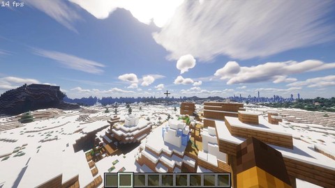 手机我的世界如何下雪